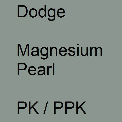 Dodge, Magnesium Pearl, PK / PPK.